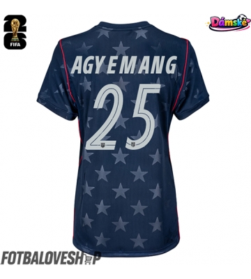 Spojené státy Patrick Agyemang #25 Dámské Venkovní Dres MS 2026 Krátký Rukáv